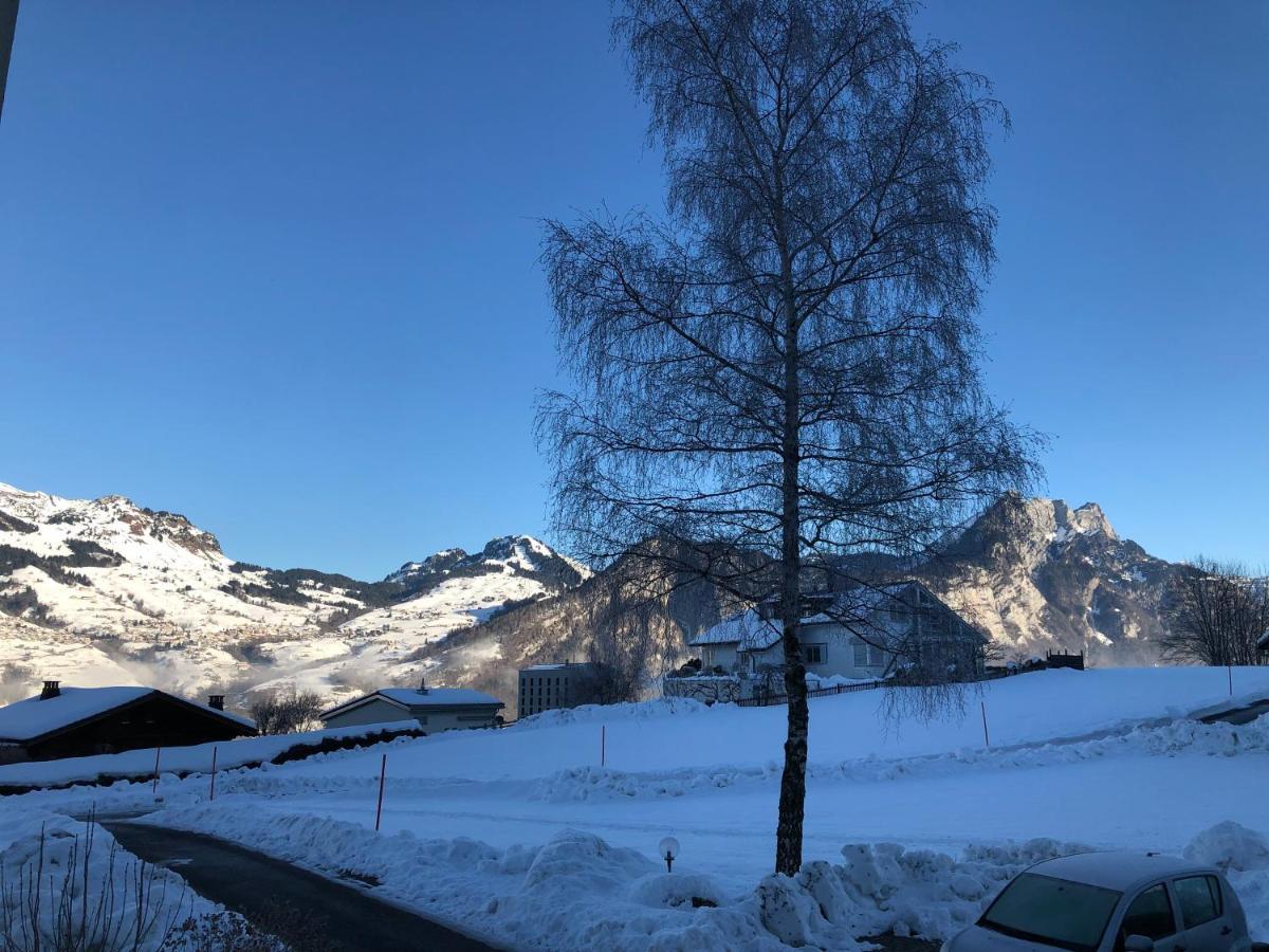 Ferienwohnung Naehe Flumserberg Ski Wandergebiet Filzbach Buitenkant foto